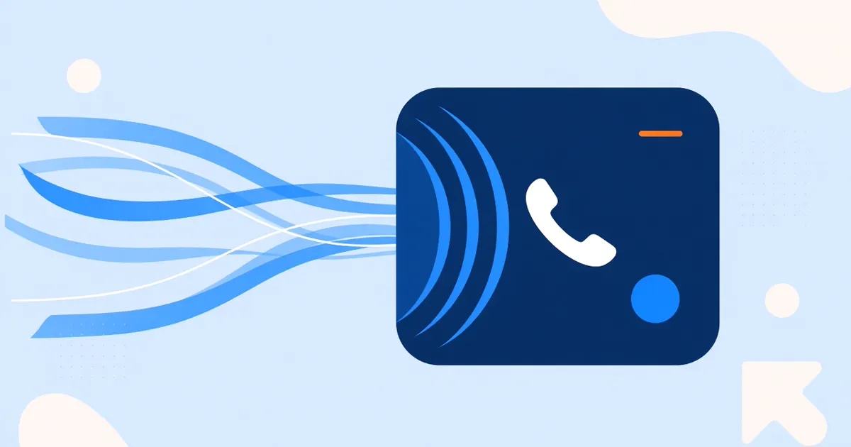 Abstract illustration of an incoming phone call for final expense inbound calls.